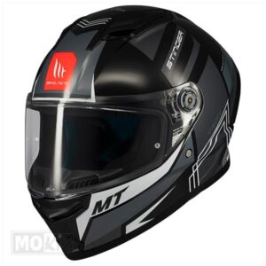 HELM STINGER 2_TRON ZWART/GRIJS (Maat L)