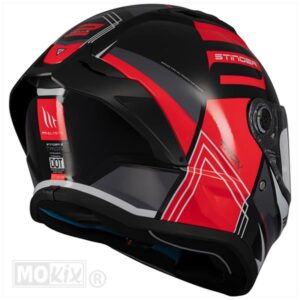 HELM STINGER 2_TRON ZWART/ROOD (Maat M) - Afbeelding 5