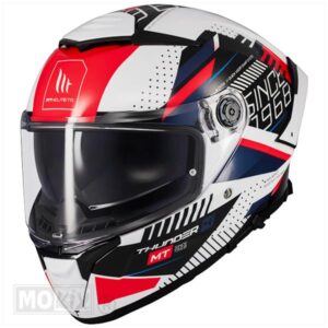 Helm Thunder4 SV_LUMINENCE Blue/White/Red Gloss (Maat S)