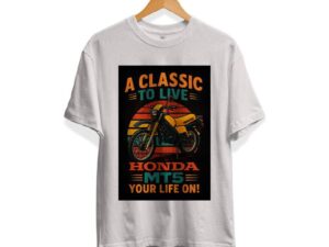 T-shirt A Classic to Live MT5 wit