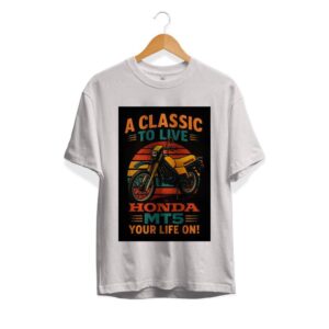 T-shirt A Classic to Live MT5 wit