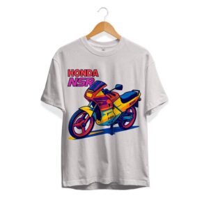 T-shirt Honda NSR multicolor wit