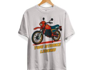 T-shirt Two Stroke Legend wit
