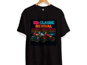 T-shirt 80s Classic Revival zwart
