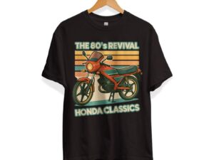 T-shirt 80s Revival Honda Classics zwart