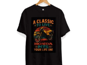 T-shirt A Classic to Live MT5 zwart