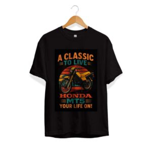 T-shirt A Classic to Live MT5 zwart