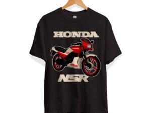 T-shirt Honda NSR duotone zwart