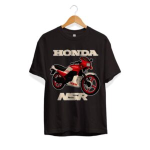 T-shirt Honda NSR duotone zwart