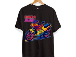 T-shirt Honda NSR Multicolor zwart