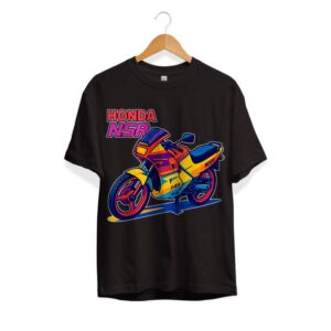 T-shirt Honda NSR Multicolor zwart