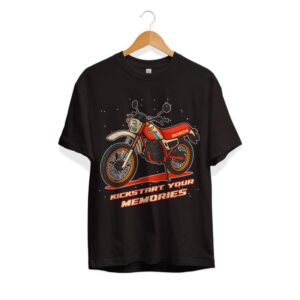 T-shirt Kickstart Your Memories zwart