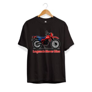 T-shirt Legends Never Dies zwart