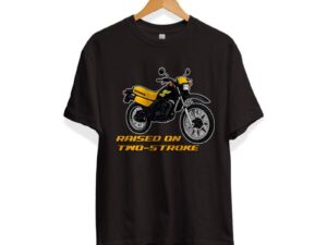 T-shirt Raised on Two Stroke zwart