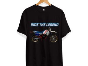 T-shirt Ride the Legend zwart