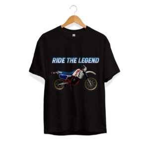 T-shirt Ride the Legend zwart