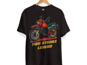 T-shirt Two Stroke Legend zwart