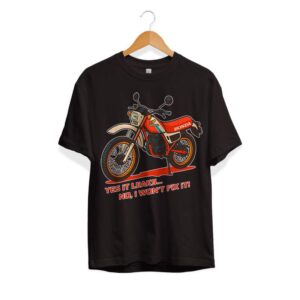 T-shirt Yes it Leaks, No I Won't Fix It! zwart