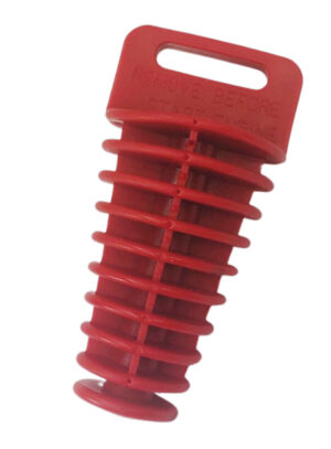 Uitlaatplug rood universeel 27-47 diameter (voorkomt water in uitlaat bij wassen)