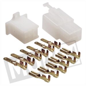 Connector Stekker plug-set / ongeïsoleerde stekkerset  6 pins 14 delig