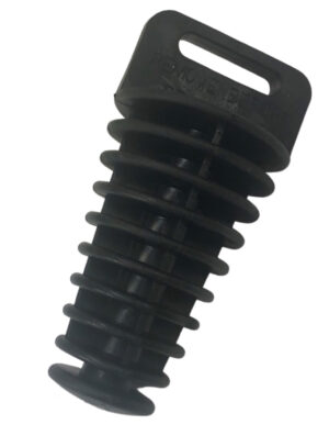 Uitlaatplug zwart universeel 27-47 diameter (voorkomt water in uitlaat bij wassen)