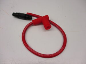 Bougiekabel + bougiedop silicone 9mm met dikke kern voor lage weerstand en daardoor sterkere vonk! (Met adapter om naar 7mm kabel te gaan)