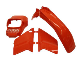 4-delige kappenset  Honda MT R119 Flashing Red (Orange) model 1984-1985 / model na 1990 (incl. Koplampspoiler)