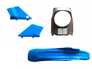 3-delig kappenset als restauratieset Honda MT8  HD02 PB109  Zwart zadel