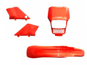 4-delige kappenset compleet als restauratieset Honda MT5 AD01 R119 1990-1992 | Oranje zadel