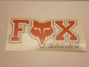 FOX Racing rood 13x6cm